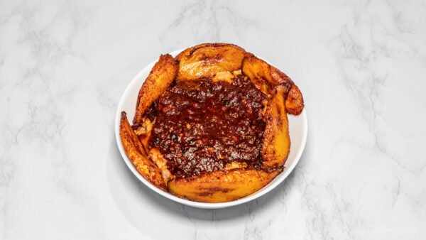 Ewa Aganyin with plantain